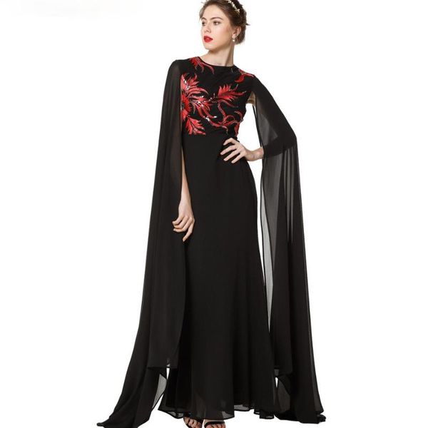 ethnic clothing muslim performance dress chiffon exquisite cape elegant long style banquet evening abayas kuftan, Red
ethnic clothing muslim performance dress chiffon exquisite cape elegant long style banquet evening abayas kuftan, Red