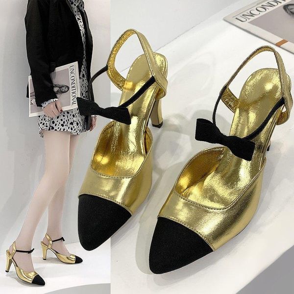 dress shoes fashion trend high heel 2021 women's black, gold tip bow party sandals
dress shoes fashion trend high heel 2021 women's black, gold tip bow party sandals