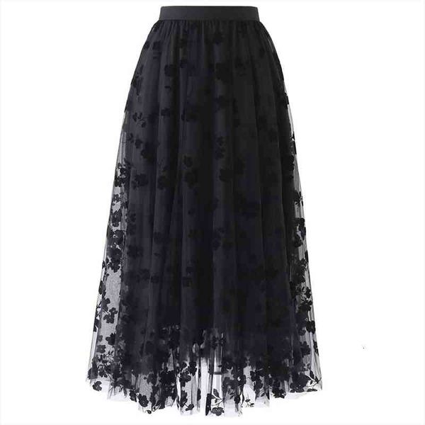 long spring summer elastic women skirts high waist mesh pleated korean fashion black jupe longue femme
long spring summer elastic women skirts high waist mesh pleated korean fashion black jupe longue femme