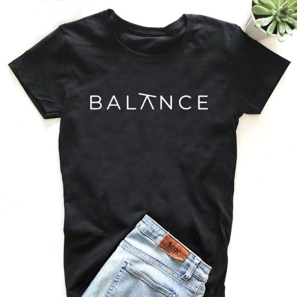 women's t-shirt mujer tumblr motivational t shirt balance slogan cute printed tshirt women clothes black white tee camisetas verano
women's t-shirt mujer tumblr motivational t shirt balance slogan cute printed tshirt women clothes black white tee camisetas verano
