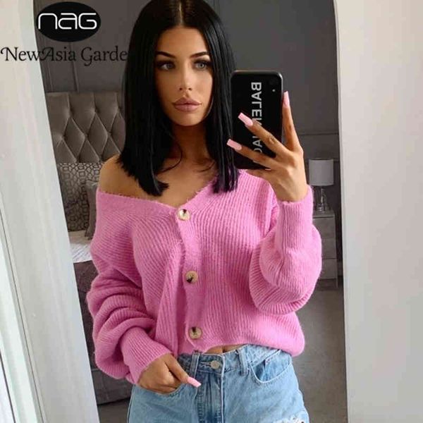 newasia batwing cropped cardigan sweater women v neck long sleeve single breasted casual knitted fall clothing 210413, White;black
newasia batwing cropped cardigan sweater women v neck long sleeve single breasted casual knitted fall clothing 210413, White;black