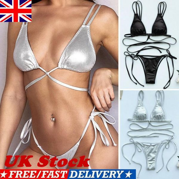 women's swimwear polyester bikini set solid bandage swimsuit two piece swimsuits push-up padded bathing suits, White;black
women's swimwear polyester bikini set solid bandage swimsuit two piece swimsuits push-up padded bathing suits, White;black