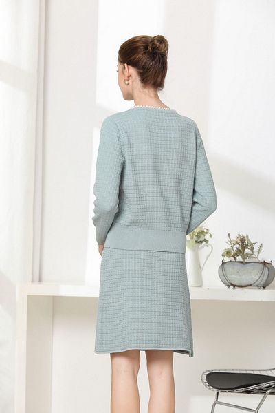 skirt sweater sets autumn winter casual 2pc women beading button cardigan coat+blue knitted skirt set suit, White
skirt sweater sets autumn winter casual 2pc women beading button cardigan coat+blue knitted skirt set suit, White