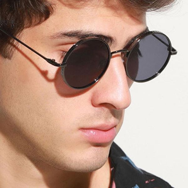 sunglasses men's classic polarized round frame anti-ultraviolet retro trend driving gafas de sol con montura redonda, White;black
sunglasses men's classic polarized round frame anti-ultraviolet retro trend driving gafas de sol con montura redonda, White;black