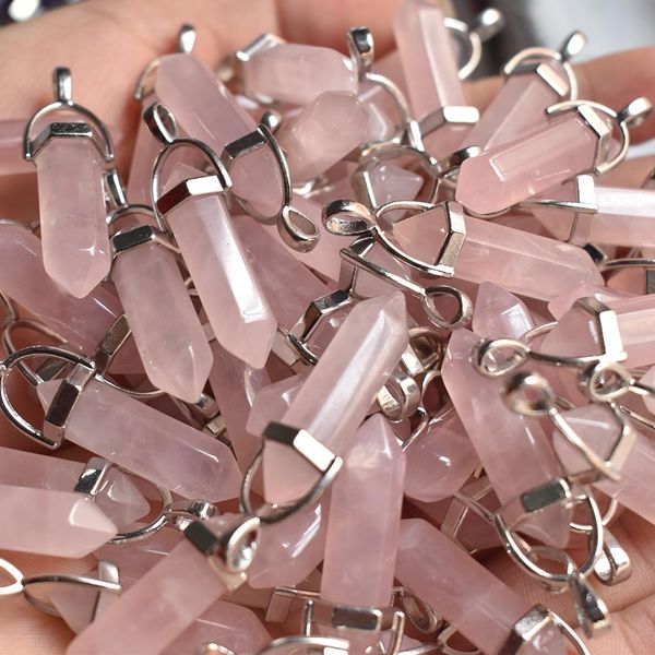natural stone rose quartz bullet shape charms point chakra pendants for jewelry making wholesale, Bronze;silver
natural stone rose quartz bullet shape charms point chakra pendants for jewelry making wholesale, Bronze;silver