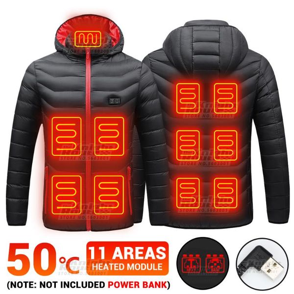 men's down & parkas 11 area men winter electric heated jackets hunting clothing ski jacket outerwear usb vest warm motorcycle, Black
men's down & parkas 11 area men winter electric heated jackets hunting clothing ski jacket outerwear usb vest warm motorcycle, Black