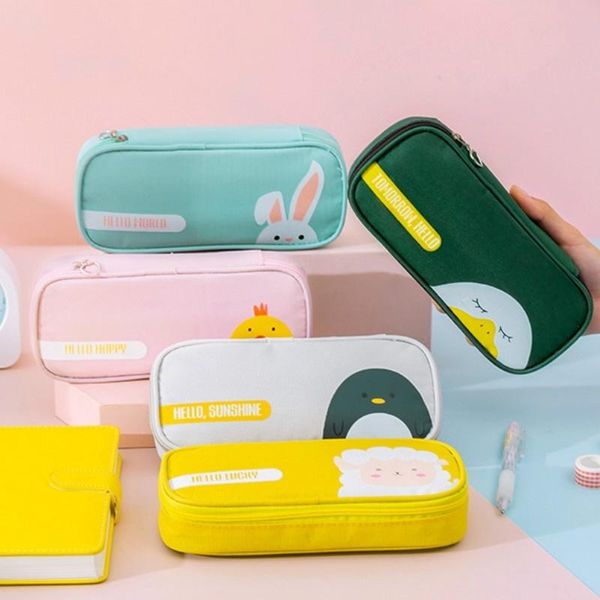 pencil bags large capacity bag student cute simple stationery box zipper oxford cloth cartoon case
pencil bags large capacity bag student cute simple stationery box zipper oxford cloth cartoon case