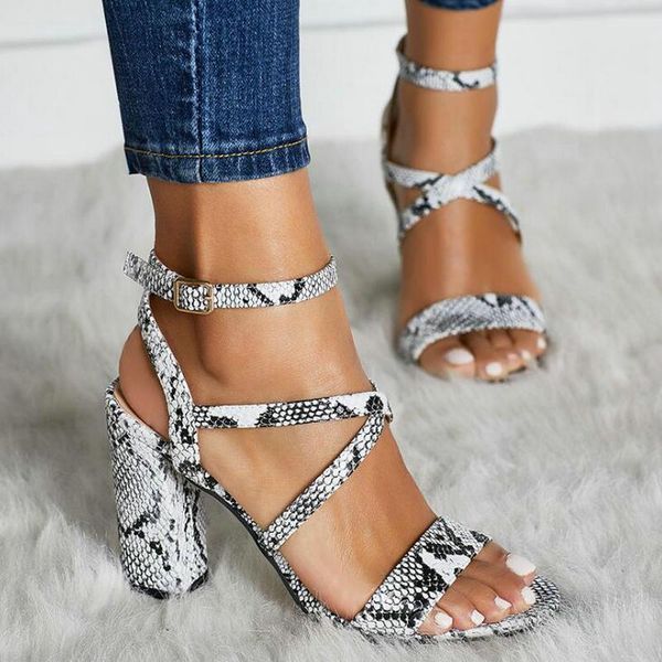women summer sandals open toe snake pu leather shoes woman zapatos mujer ladies chunky high heels pumps chaussure femme, Black
women summer sandals open toe snake pu leather shoes woman zapatos mujer ladies chunky high heels pumps chaussure femme, Black