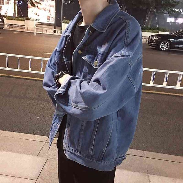 men's jackets fashionteenagers street men's denim jacket male korean autumn loose student handsome retro coat j1z3, Black;brown
men's jackets fashionteenagers street men's denim jacket male korean autumn loose student handsome retro coat j1z3, Black;brown