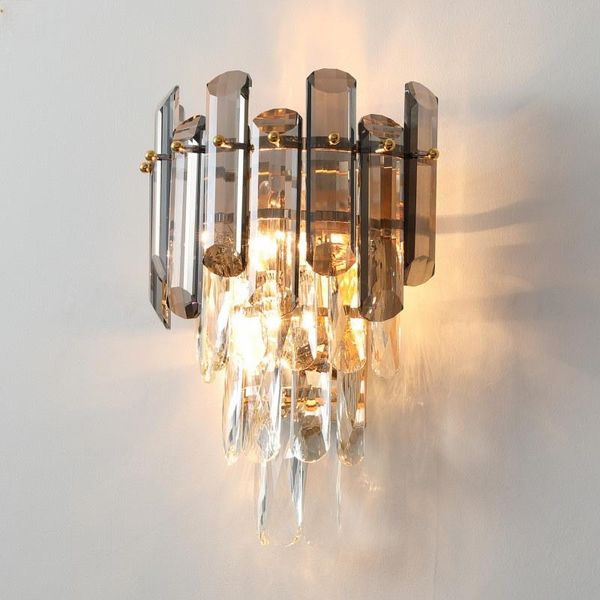 post modern luxury crystal led wall lamp gold metal light living room decor sconce bedroom luminaire fixtures lamps
post modern luxury crystal led wall lamp gold metal light living room decor sconce bedroom luminaire fixtures lamps