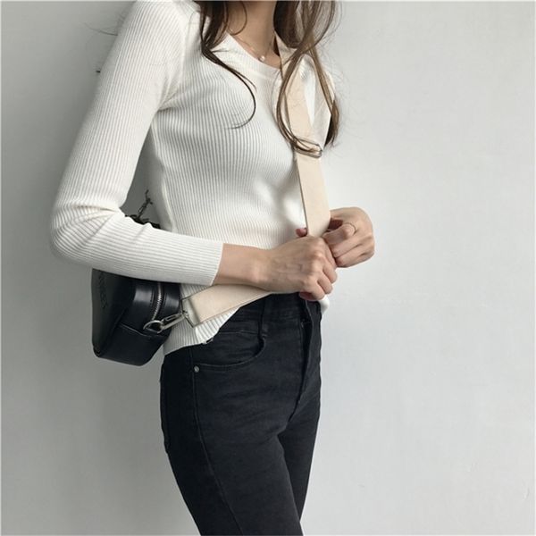 2021 autumn winter o-neck ribbed pullover knitted women long sleeve slim elasticity jumper ladies cotton soft green sweater, White;black
2021 autumn winter o-neck ribbed pullover knitted women long sleeve slim elasticity jumper ladies cotton soft green sweater, White;black
