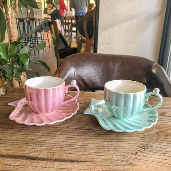 cups & saucers cute river mussel pearl creative ceramic cup and saucer home office simple tea set modern design mug coffee cup2021
cups & saucers cute river mussel pearl creative ceramic cup and saucer home office simple tea set modern design mug coffee cup2021
