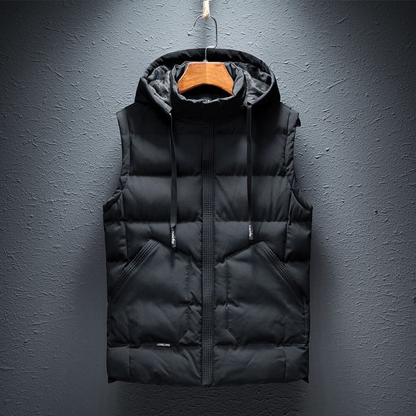 men's solid color leisure thick coat, cotton vt, functional, svels, multifunctional, new in 2021, Black;white
men's solid color leisure thick coat, cotton vt, functional, svels, multifunctional, new in 2021, Black;white