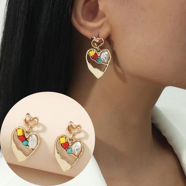 unique irregular pearl heart dangle earrings baroque personality charm statement vintage jewelry wholesale bijoux gift, Silver
unique irregular pearl heart dangle earrings baroque personality charm statement vintage jewelry wholesale bijoux gift, Silver
