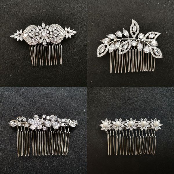 slbridal luxury trendy charm fashion prong setting cubic zirconia wedding comb bridal women girls jewelry hair accessories, Slivery;golden
slbridal luxury trendy charm fashion prong setting cubic zirconia wedding comb bridal women girls jewelry hair accessories, Slivery;golden