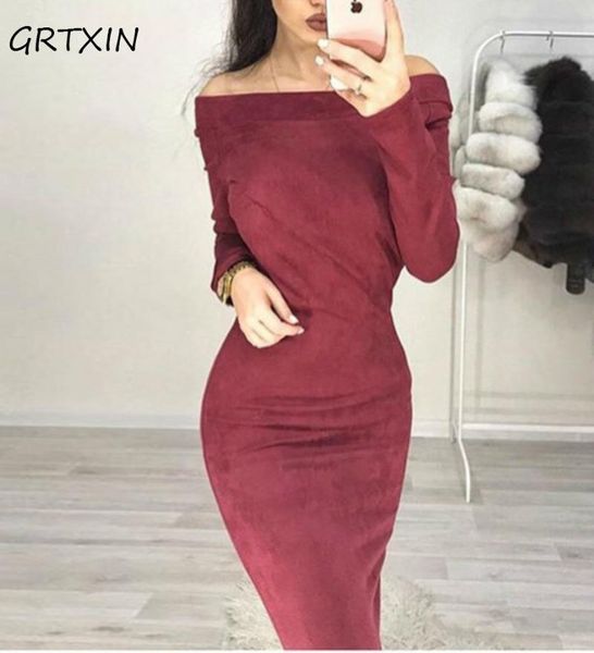 casual dresses long sleeve off shoulder women mid-calf dress 2021 autumn winter female bodycon year party, Black;gray
casual dresses long sleeve off shoulder women mid-calf dress 2021 autumn winter female bodycon year party, Black;gray