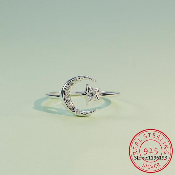 100% 925 solid real sterling silver fine jewelry moon star cz cocktail opening ring sizable for women girl gift da27 cluster rings, Golden;silver
100% 925 solid real sterling silver fine jewelry moon star cz cocktail opening ring sizable for women girl gift da27 cluster rings, Golden;silver