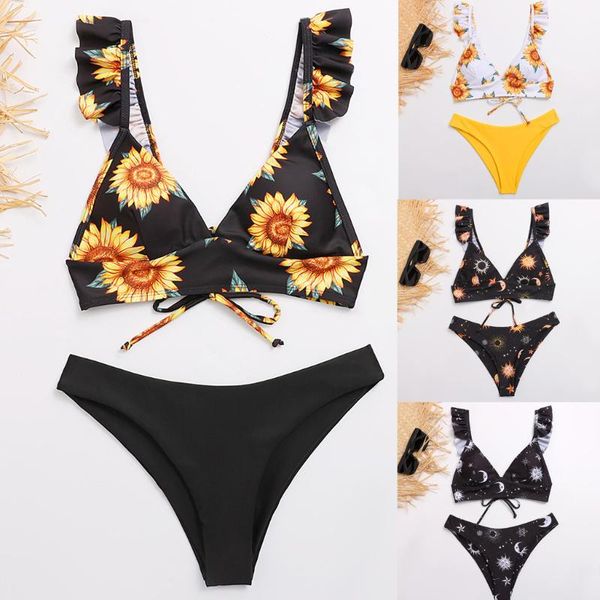 women's swimwear 2021 brazilian bikinis women swimsuit padded floral bikini set push up beach wear bathing suit swimming, White;black
women's swimwear 2021 brazilian bikinis women swimsuit padded floral bikini set push up beach wear bathing suit swimming, White;black