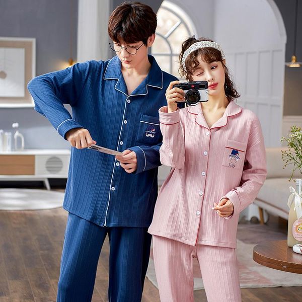 men's sleepwear winter couple matching cartoon cardigan pajamas set for men sweet pink knit cotton women long sleeve home fashion night, Black;brown
men's sleepwear winter couple matching cartoon cardigan pajamas set for men sweet pink knit cotton women long sleeve home fashion night, Black;brown
