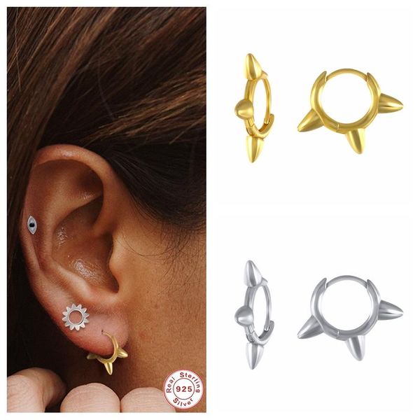 hoop & huggie canner real 925 sterling silver circle earrings for women girl party gift trendy rivet piercing earring jewerly accessories, Golden;silver
hoop & huggie canner real 925 sterling silver circle earrings for women girl party gift trendy rivet piercing earring jewerly accessories, Golden;silver