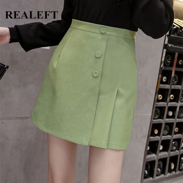 autumn winter pu leather wrap pleated women's skater skirts high waist sheath a-line mini female 210428, Black
autumn winter pu leather wrap pleated women's skater skirts high waist sheath a-line mini female 210428, Black