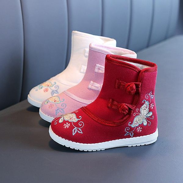 winter girls boots chinese style butterfly embroidery cotton shoes warm plush snow kids red pink white, Black;grey
winter girls boots chinese style butterfly embroidery cotton shoes warm plush snow kids red pink white, Black;grey