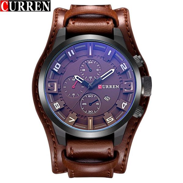 wristwatches curren fashion&casual quartz mens watches analog military sports wristwatch leather strap male clock display date hodinky, Slivery;brown
wristwatches curren fashion&casual quartz mens watches analog military sports wristwatch leather strap male clock display date hodinky, Slivery;brown