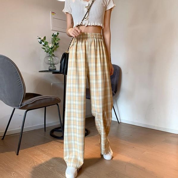 women's pants & capris plaid casual women for spring and autumn 2021 korean style fashion, Black;white
women's pants & capris plaid casual women for spring and autumn 2021 korean style fashion, Black;white
