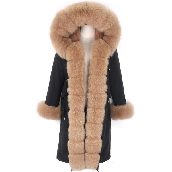 women's fur & faux winter jacket women x-long waterproof parka linner natural raccoon collar hood warm streetwear female, Black
women's fur & faux winter jacket women x-long waterproof parka linner natural raccoon collar hood warm streetwear female, Black