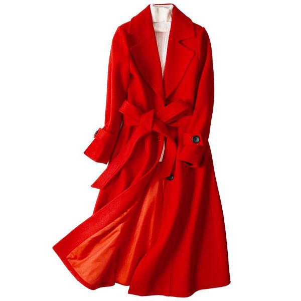 women's wool & blends 3xl winter woolen jackets womens fashion temperament slim jacket coat female x-long coats and, Black
women's wool & blends 3xl winter woolen jackets womens fashion temperament slim jacket coat female x-long coats and, Black