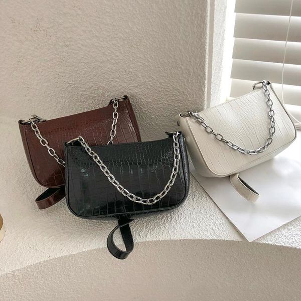 fashion crocodile pattern baguette bags mini pu leather shoulder for women chain design luxury hand bag female travel cross body
fashion crocodile pattern baguette bags mini pu leather shoulder for women chain design luxury hand bag female travel cross body