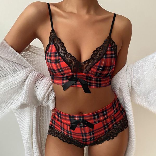 bras christmas women lace plaid erotic lingerie set bow knot bralette+high waist panty suits underwear party apparel lenceria, Red;black
bras christmas women lace plaid erotic lingerie set bow knot bralette+high waist panty suits underwear party apparel lenceria, Red;black