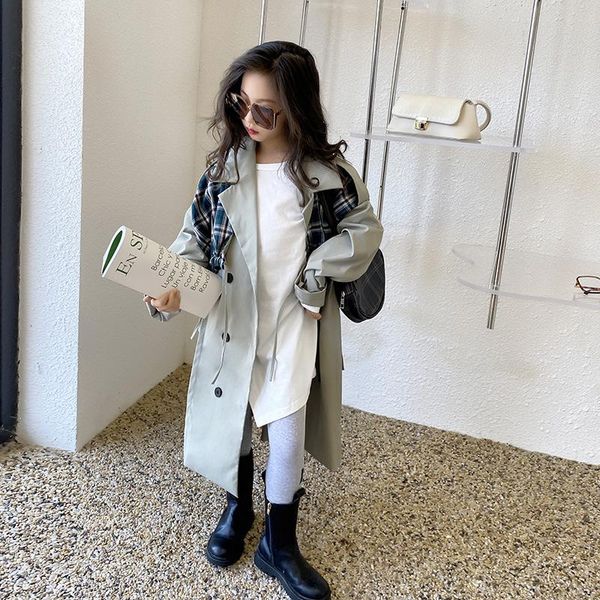 jackets girls' windbreaker jacket 2021 autumn children's mid-length coat plaid shawl two-piece suit, Blue;gray
jackets girls' windbreaker jacket 2021 autumn children's mid-length coat plaid shawl two-piece suit, Blue;gray
