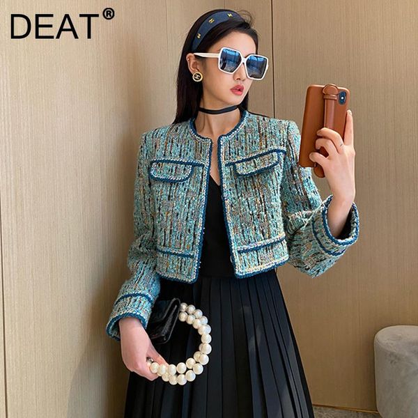 women's jackets deat 2021 autumn and winter round neck fashion temperament coarse tweed coat light luxury versatile 7i0710, Black;brown
women's jackets deat 2021 autumn and winter round neck fashion temperament coarse tweed coat light luxury versatile 7i0710, Black;brown