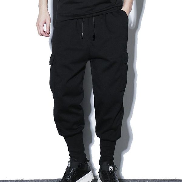 bound leg cargo pants men korean version of the trend loose straight drop feeling wide turnip spring and autumn men's, Black
bound leg cargo pants men korean version of the trend loose straight drop feeling wide turnip spring and autumn men's, Black