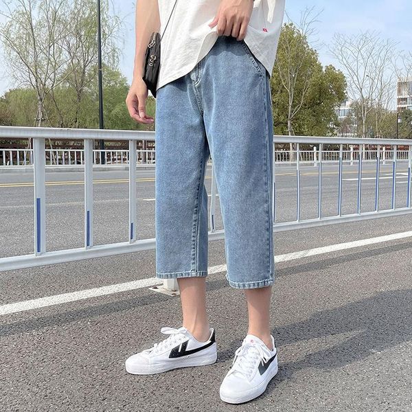 men's shorts denim for men loose summer cropped pants trend teens casual streetwear sport solid color fashion the listing, White;black
men's shorts denim for men loose summer cropped pants trend teens casual streetwear sport solid color fashion the listing, White;black