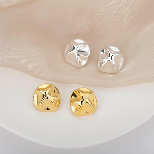 stud irregular stainless steel earrings for women s925 pin elegant european modern female creative mujer earring chic jewelry gifts, Golden;silver
stud irregular stainless steel earrings for women s925 pin elegant european modern female creative mujer earring chic jewelry gifts, Golden;silver