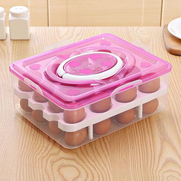 visible egg tray case with 2 layers 32 cells eggs storage box lid & handle kitchen organizer for refrigerator p bottles jars
visible egg tray case with 2 layers 32 cells eggs storage box lid & handle kitchen organizer for refrigerator p bottles jars