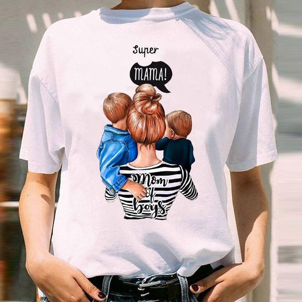 women's t-shirt women graphic striped boy casual mom mama mother cartoon spring summer fashion print female clothes tees tshirt, White
women's t-shirt women graphic striped boy casual mom mama mother cartoon spring summer fashion print female clothes tees tshirt, White