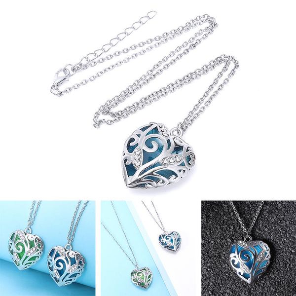 Fluorescent Hollow Heart Locket Necklace For Women Shellhard Hip Hop Luminous Charms Long Chain Jewelry Femme Pendant Necklaces, Silver
Fluorescent Hollow Heart Locket Necklace For Women Shellhard Hip Hop Luminous Charms Long Chain Jewelry Femme Pendant Necklaces, Silver
