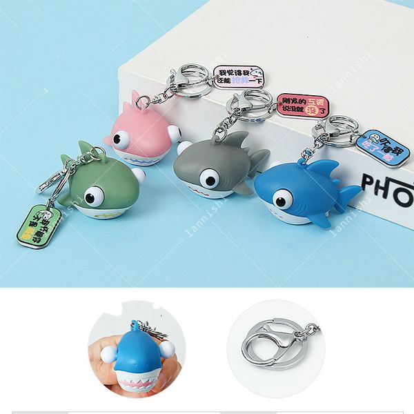 fine key chain super cute funny spoof tricky product big shark crowded pressure ball ring rescue gift, Silver
fine key chain super cute funny spoof tricky product big shark crowded pressure ball ring rescue gift, Silver