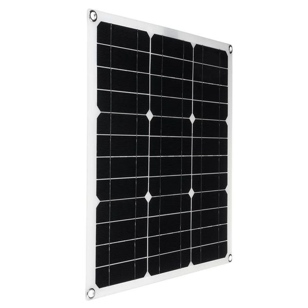 60w 18v dual usb solar panel battery charger monocrystal with 40a controller for car moto motorboat