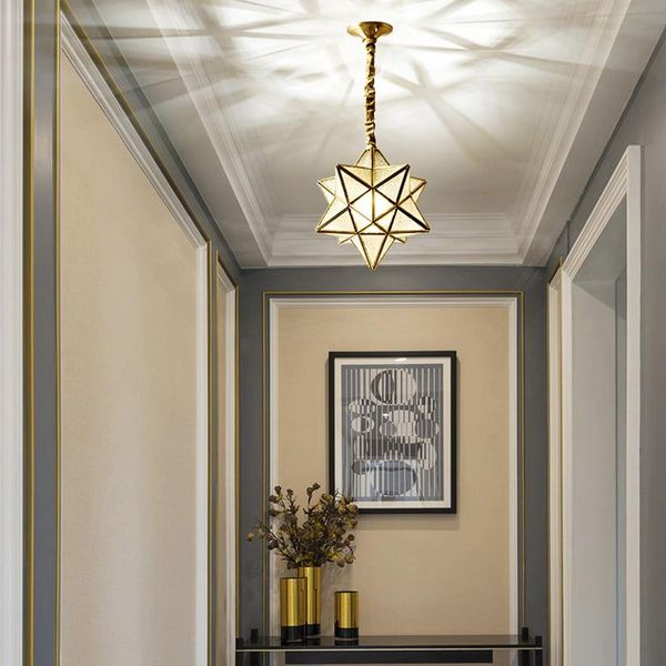 pendant lamps balcony lights, star ceiling aisle corridor light luxury all-copper entrance lights
pendant lamps balcony lights, star ceiling aisle corridor light luxury all-copper entrance lights
