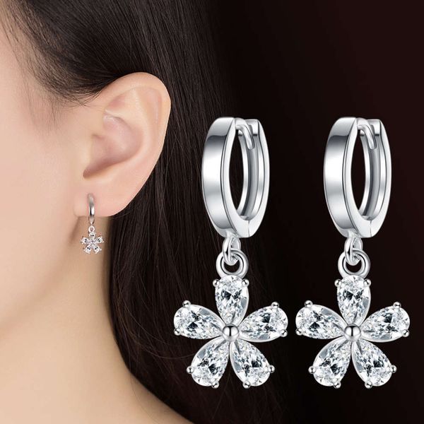korean style silver plated simple and versatile ear accessories sweet sydney flower earrings for women, Black
korean style silver plated simple and versatile ear accessories sweet sydney flower earrings for women, Black