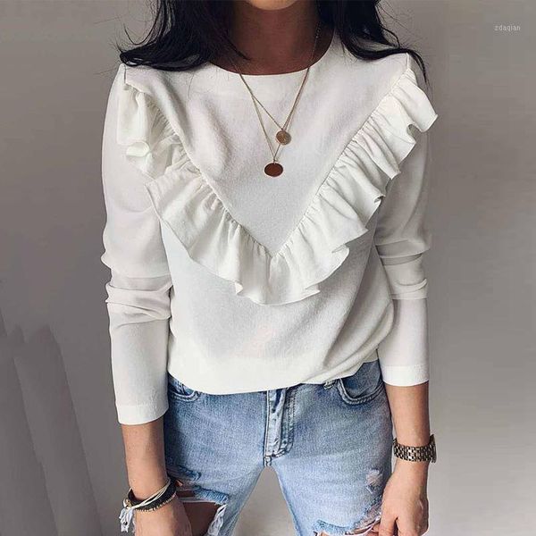 ruffles patchwork sweet women autumn loose casual shirts long sleeve o neck office ladies white black khaki female blouses women's
ruffles patchwork sweet women autumn loose casual shirts long sleeve o neck office ladies white black khaki female blouses women's