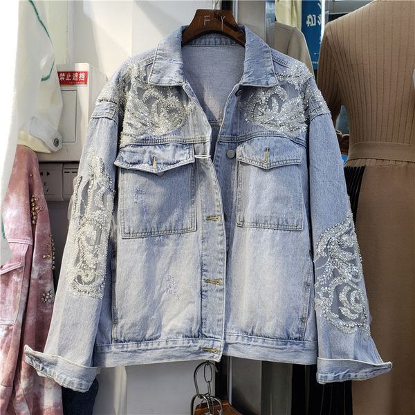 women's jackets jean jacket embroidered with rhinestones and sequins, casual fashion deep print, for spring autumn, sa0l, Black;brown
women's jackets jean jacket embroidered with rhinestones and sequins, casual fashion deep print, for spring autumn, sa0l, Black;brown