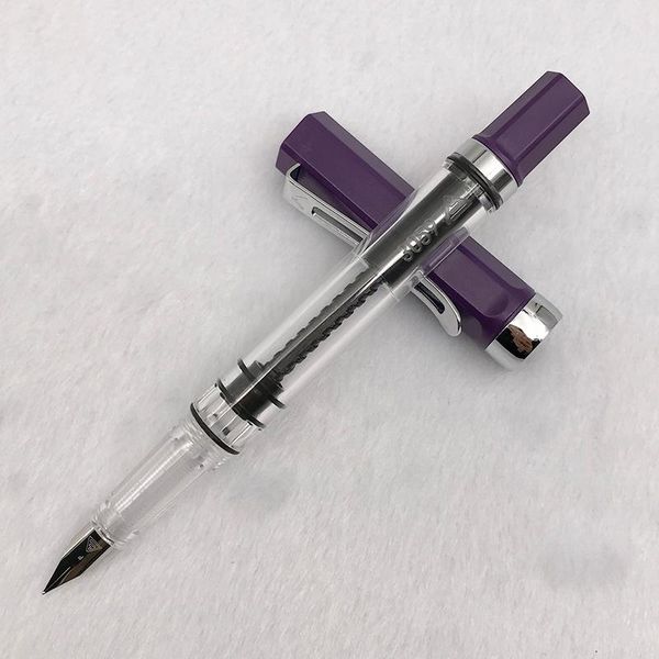 tset plastic matte purple transparent fountain pen 1pc student writing 0.38mm/0.5mm silver hollow out clip ink pens
tset plastic matte purple transparent fountain pen 1pc student writing 0.38mm/0.5mm silver hollow out clip ink pens