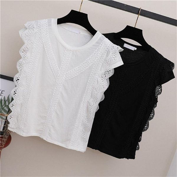 feitong fashion solid lace blouse o-neck tee tunic casual summer ladies female women sleeveless blusas pullover women's blouse, White
feitong fashion solid lace blouse o-neck tee tunic casual summer ladies female women sleeveless blusas pullover women's blouse, White