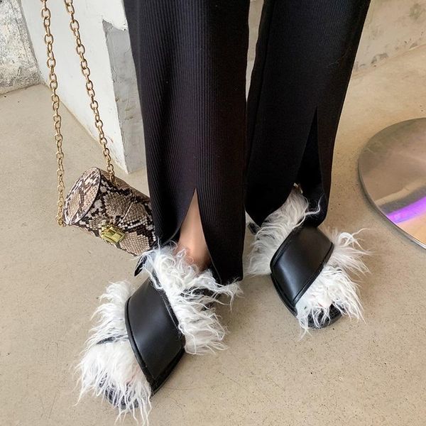 sandals mezereon full grain leather special design women summer flat shoes with buckle faux fur footwear for fashion show, Black
sandals mezereon full grain leather special design women summer flat shoes with buckle faux fur footwear for fashion show, Black