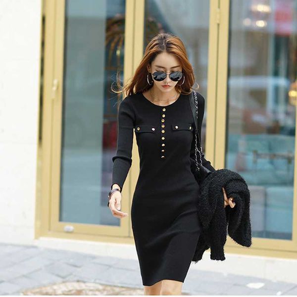 casual dresses autumn and winter women's fashion slim-fit knit sweater bag hip dress button nail, Black;gray
casual dresses autumn and winter women's fashion slim-fit knit sweater bag hip dress button nail, Black;gray